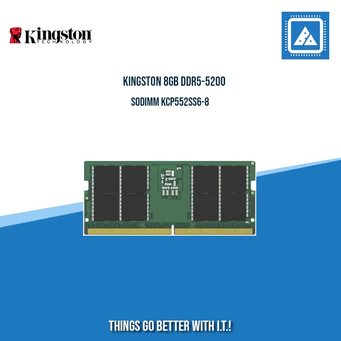 KINGSTON 8GB DDR5-5200 SODIMM KCP552SS6-8 KINGSTON 8GB DDR5-5200 SODIMM KCP552SS6-8